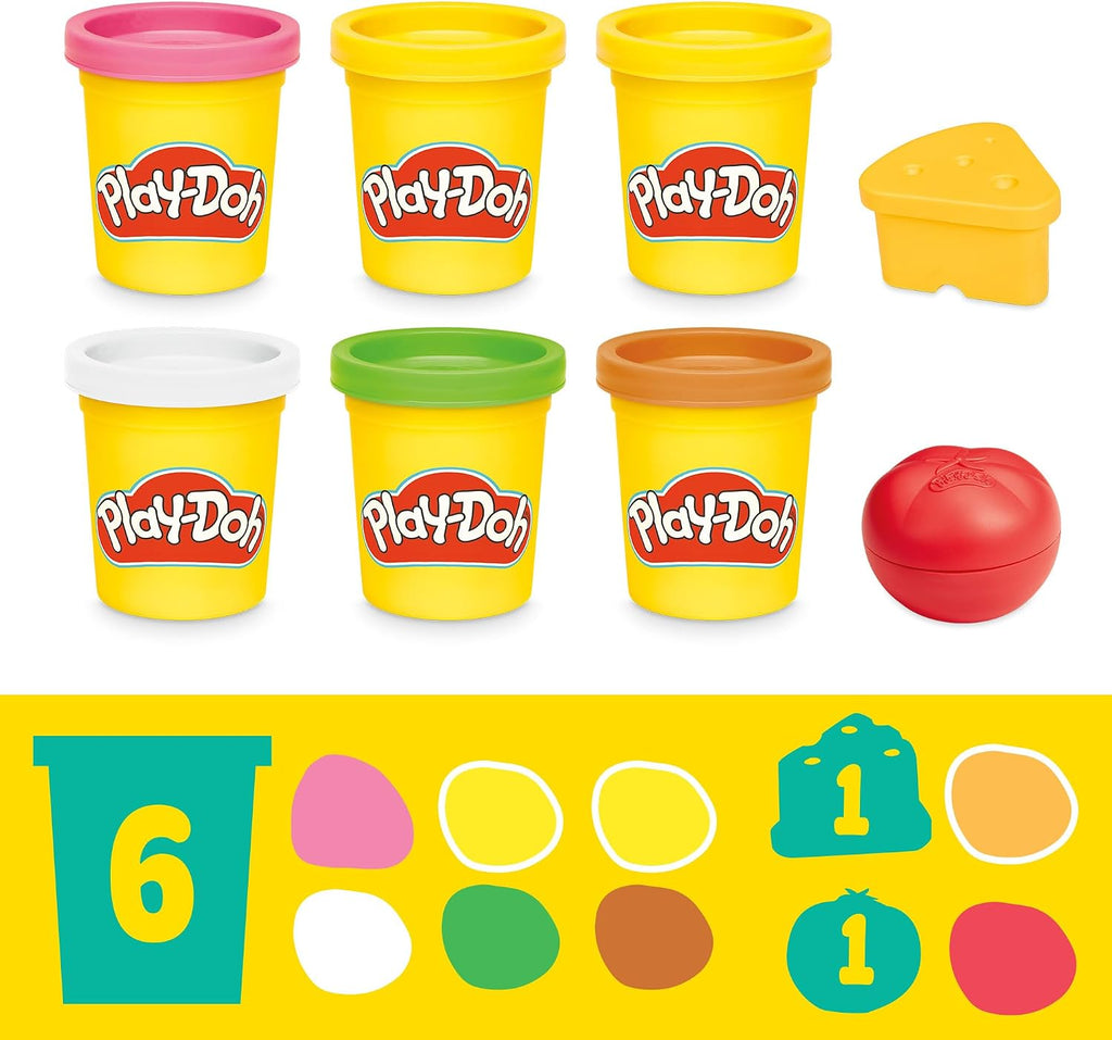Play-Doh Super Sizzlin' Kitchen Playset, Realistic Cooking Toy Sounds, 25+ Play Foods to Create, Kids Arts & Crafts 3+