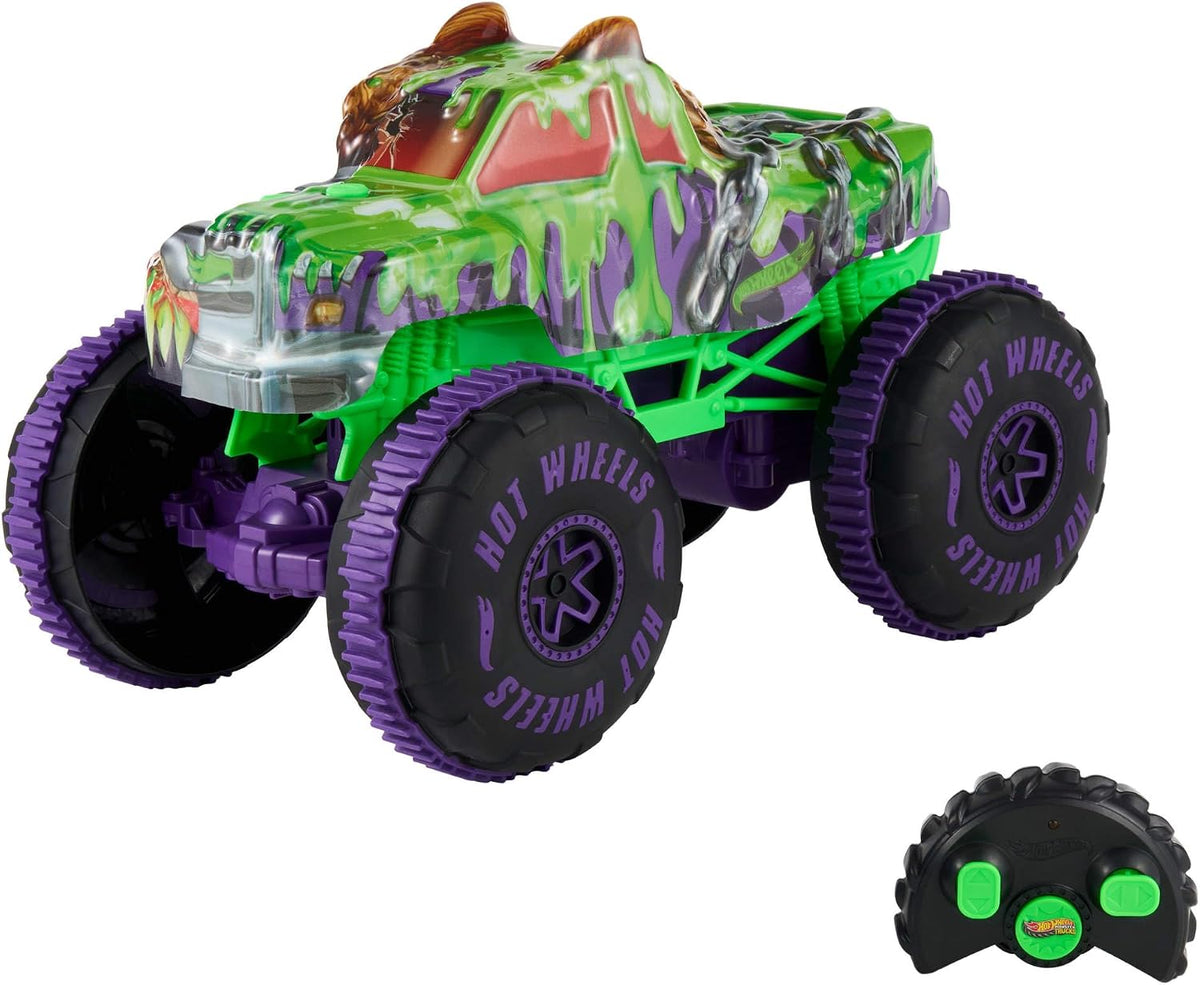 Hot Wheels Monster Trucks Mutant Chaos Wreckin’ Wolf RC Vehicle