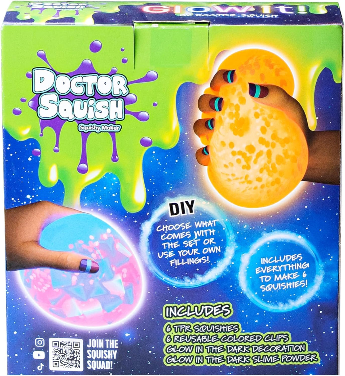 Doctor Squish Squishy Maker Neon Refill Pack | DIY Squishy Making Kit