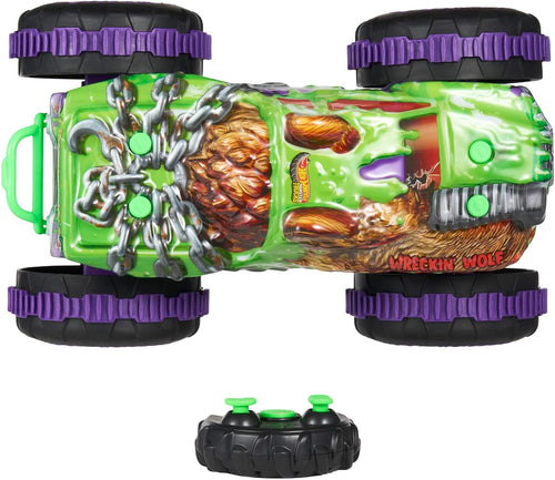 Hot Wheels Monster Trucks Mutant Chaos Wreckin’ Wolf RC Vehicle