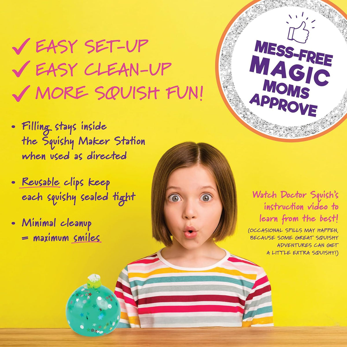 Doctor Squish Squishy Maker Neon Refill Pack | DIY Squishy Making Kit