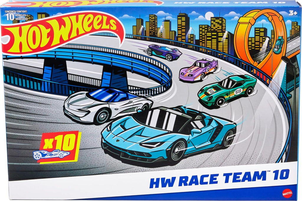 Hot Wheels 10-Pack of Toy Race Cars