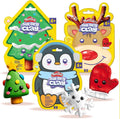 Play-Doh Air Dry Clay, 3-Pack Christmas Bundle, 1 Green Bubblegum, 1 Red Peppermint, 1 Blue Cotton Candy, Stocking Stuffers, Goodie Bag Stuffers, Art Supplies, Arts and Crafts for Kids, Kids Crafts