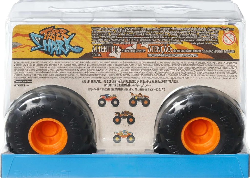 Hot Wheels Monster Trucks Oversized Tiger Shark in 1:24 Scale