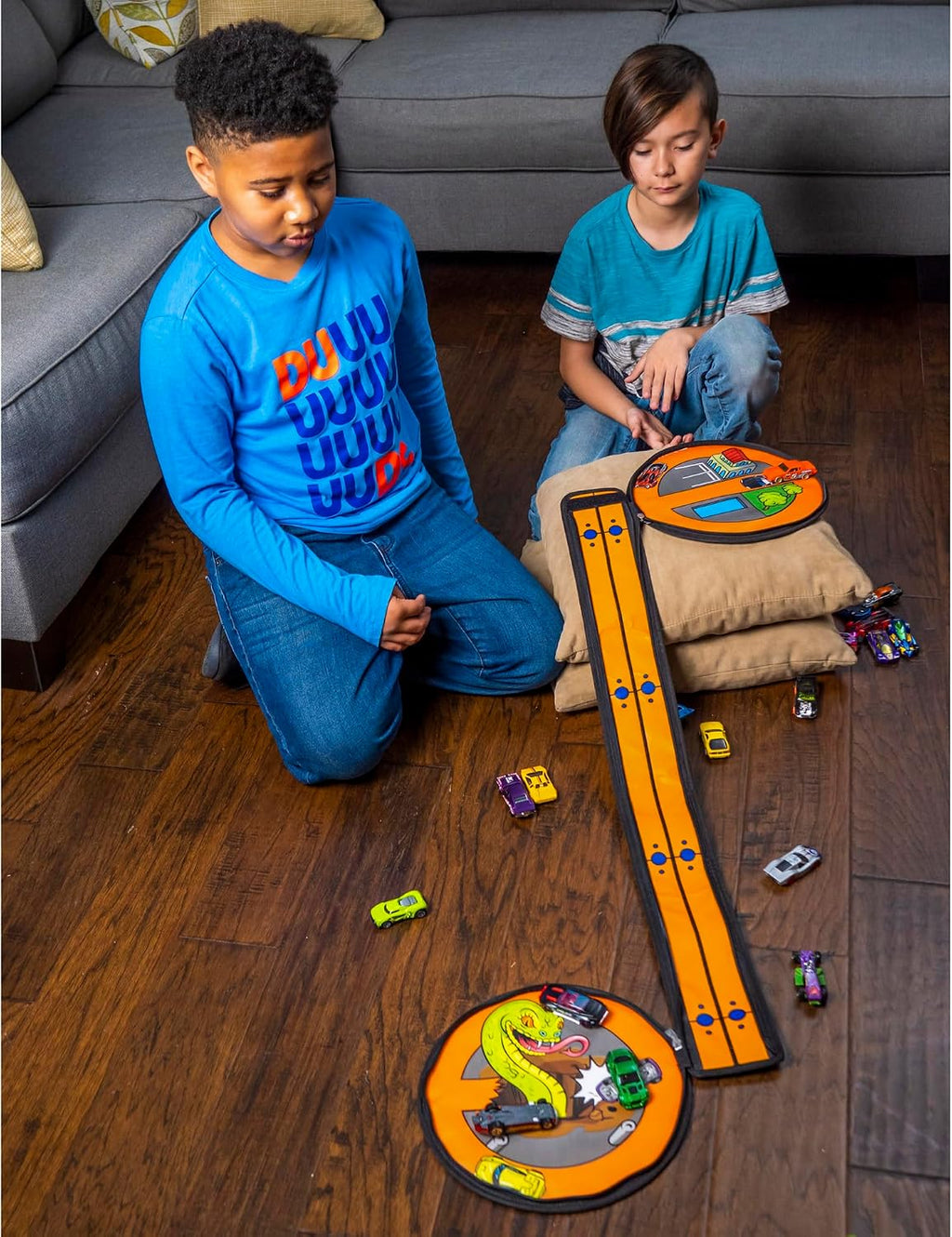 Hot Wheels ZipBin Wheelie Track Pack - Portable Toy Car Storage, Ages 3+