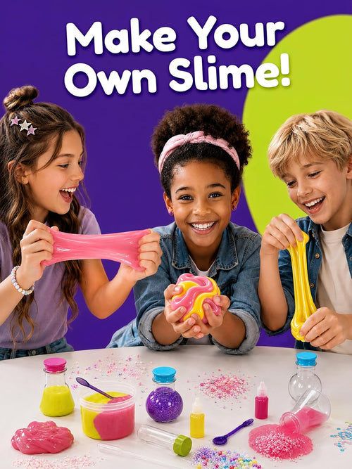 Doctor Squish Slime Academy DIY Studio - Slime Making Kit for Boys & Girls
